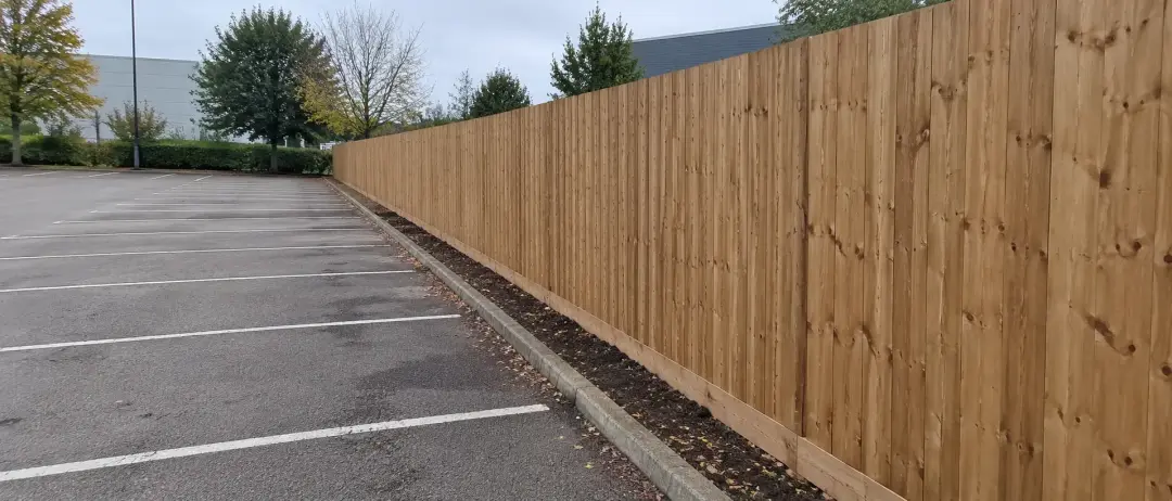 Close Board Fencing Around Bin Stores