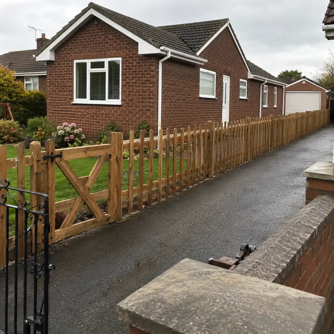 Picket Fencing for Driveways